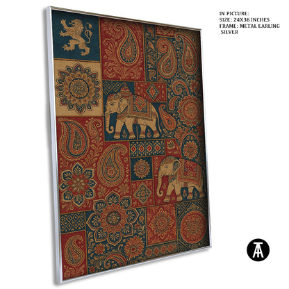 Artwork in Metal Earling Silver Frame