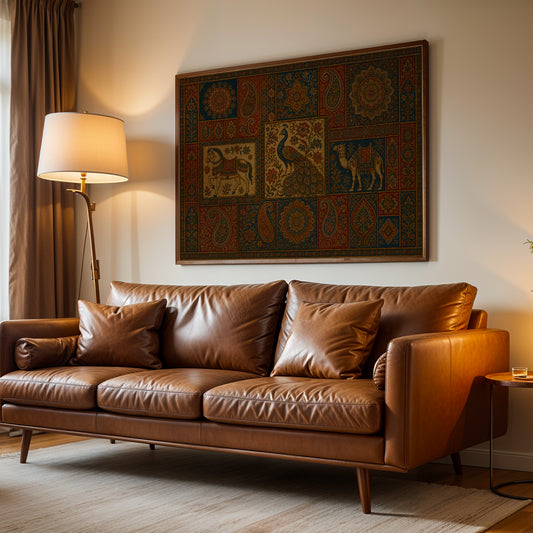 Heritage Indian Painting in a Lifestyle Setting