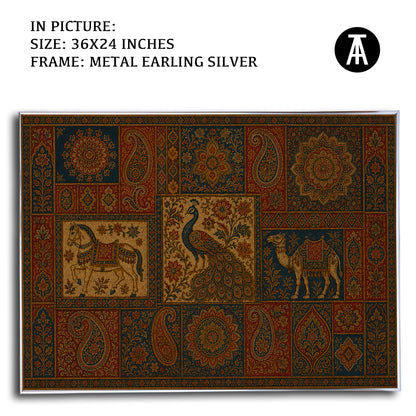 Artwork in Metal Earling Silver Frame