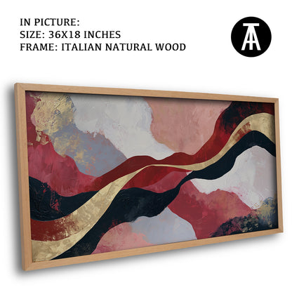 Artwork in Natural Wood Frame