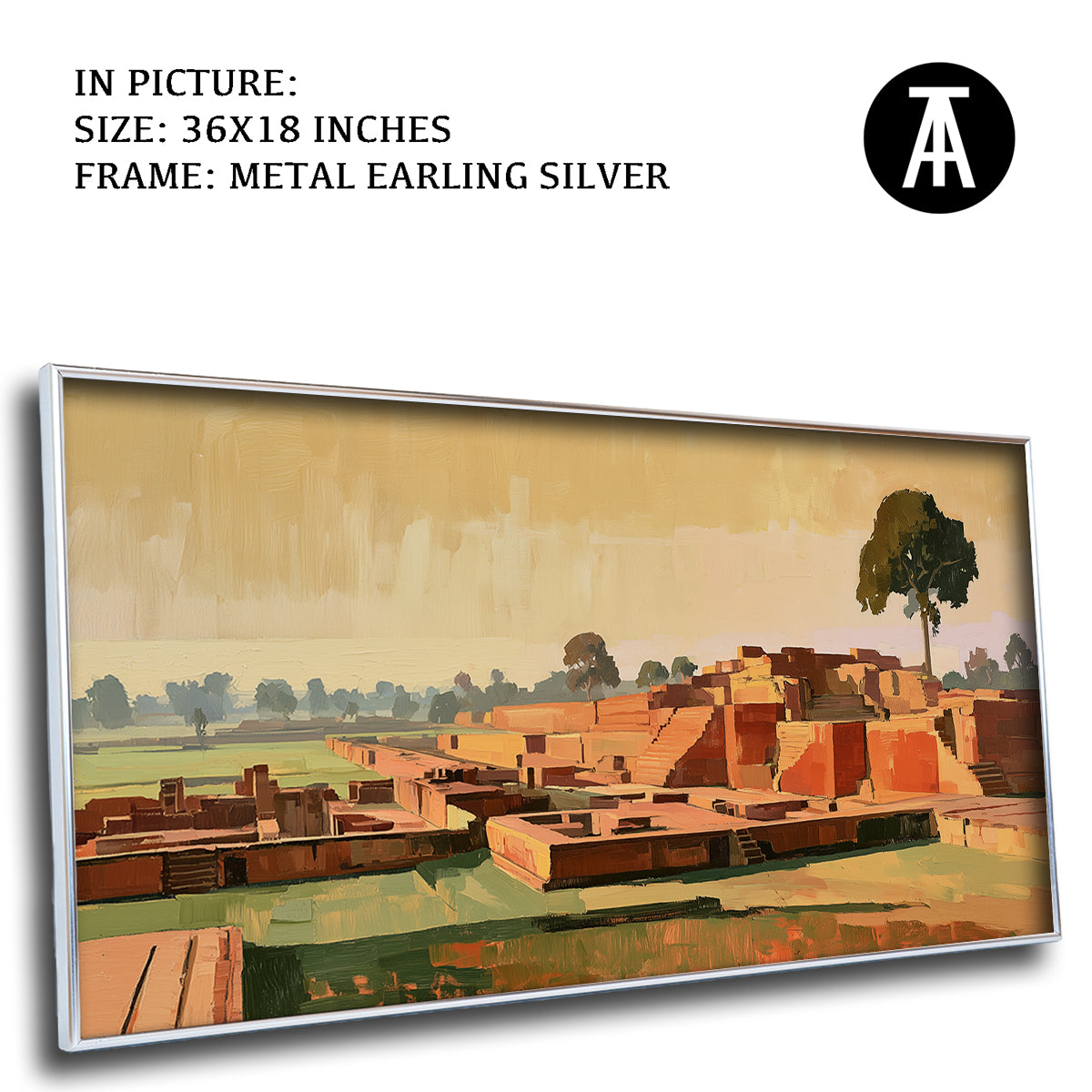 Artwork in Metal Earling Silver Frame