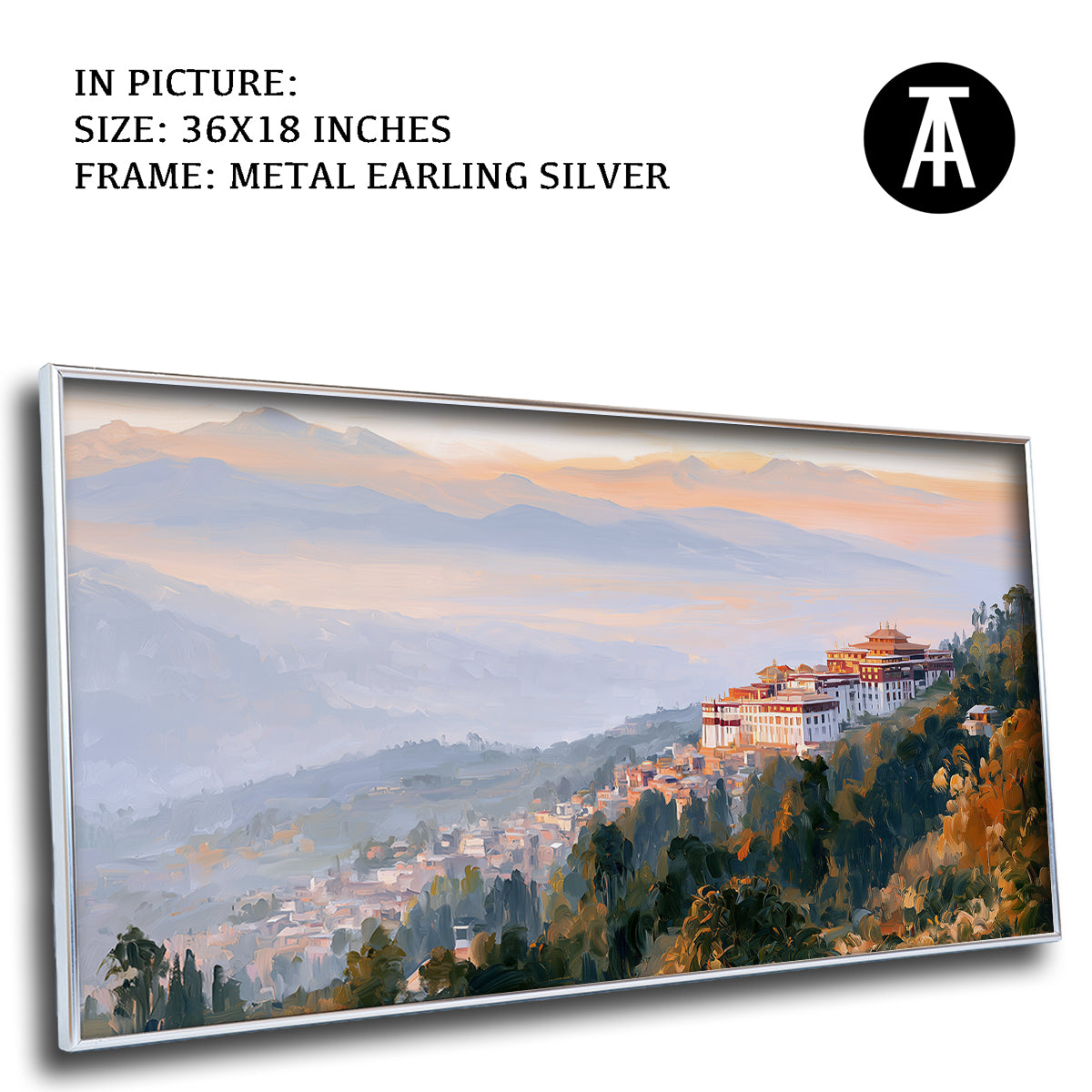 Artwork in Metal Earling Silver Frame