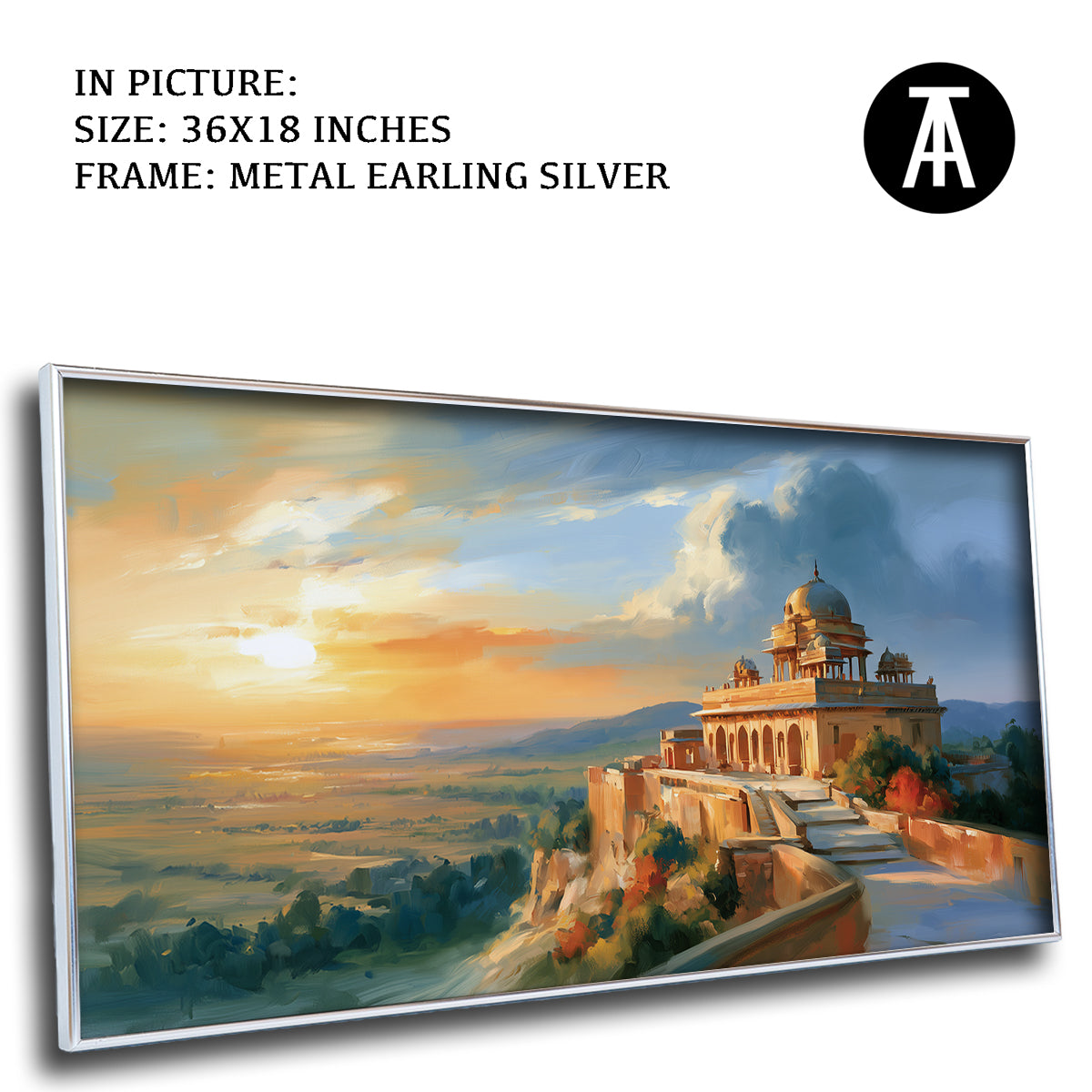 Artwork in Metal Earling Silver Frame