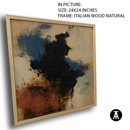 Artwork in Natural Wood Frame