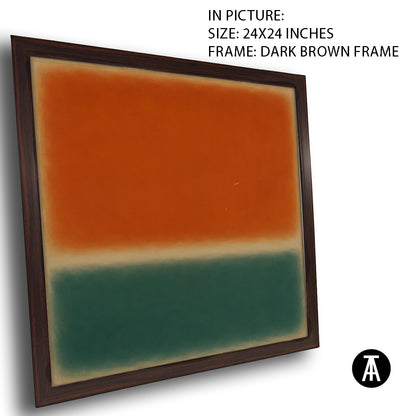 Artwork in Dark Brown Frame