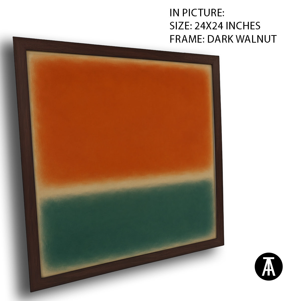 Artwork in Dark Walnut Frame