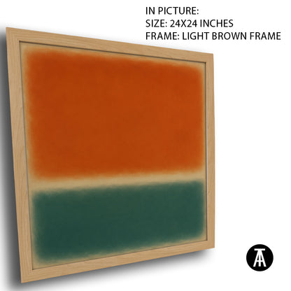 Artwork in Light Brown Frame
