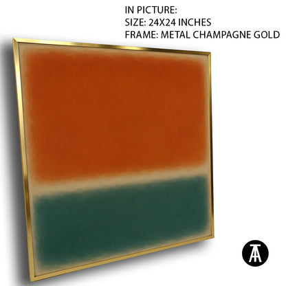 Artwork in Metal Champagne Gold Frame