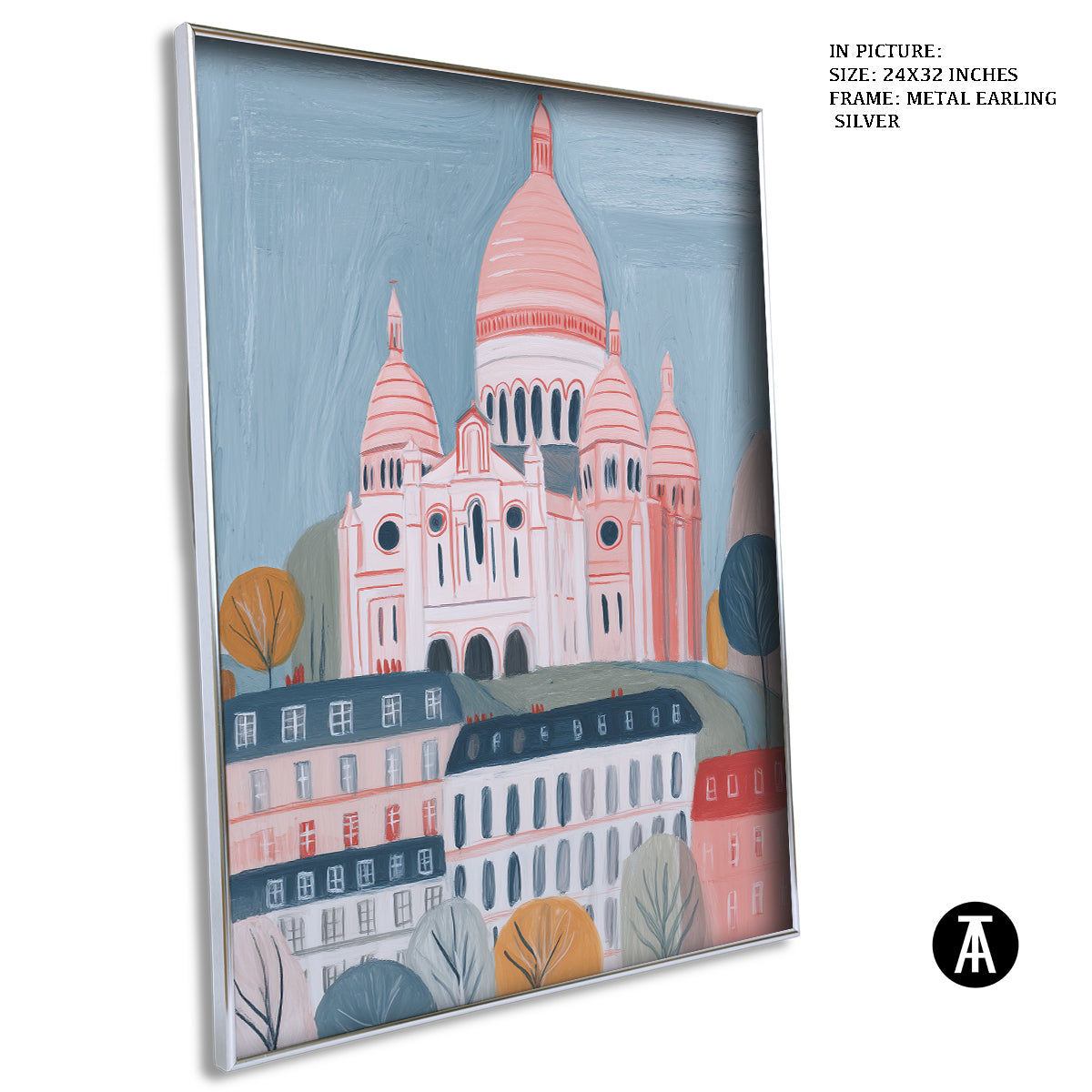 Artwork in Metal Earling Silver Frame