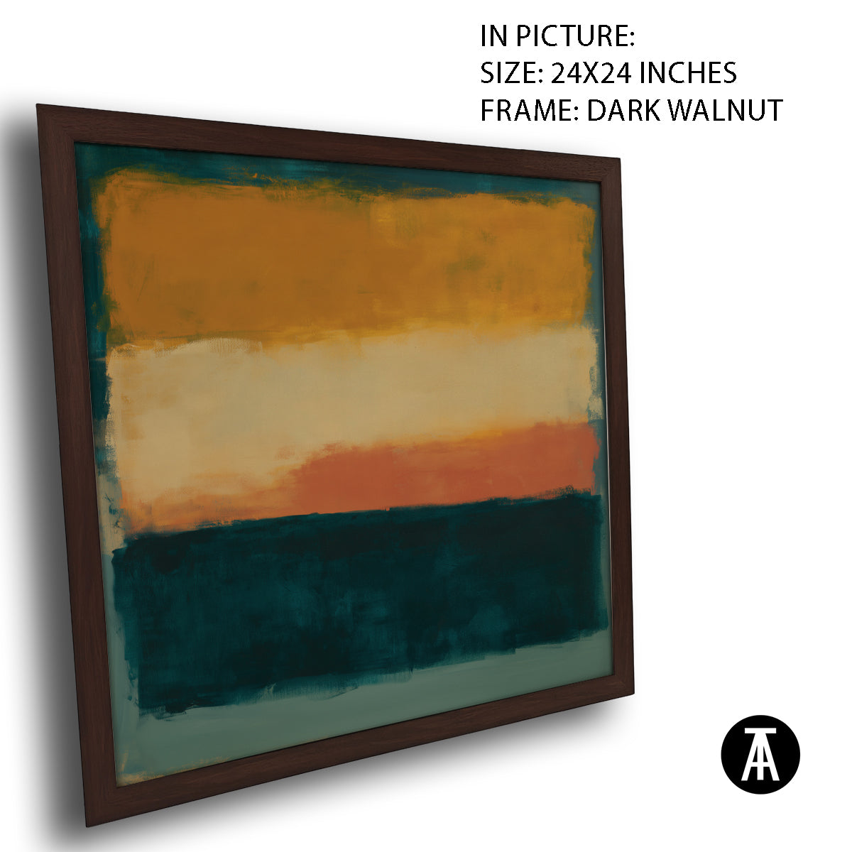 Artwork in Dark Walnut Frame