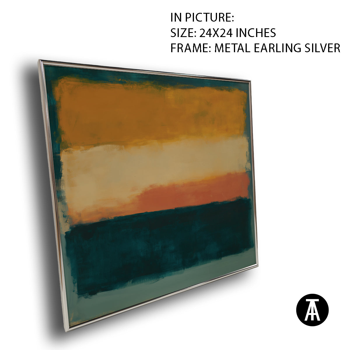 Artwork in Metal Earling Silver Frame