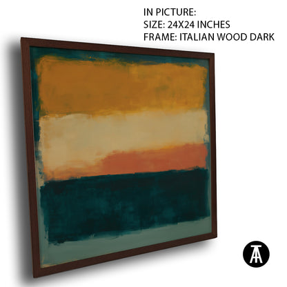 Artwork in Dark Wood Frame