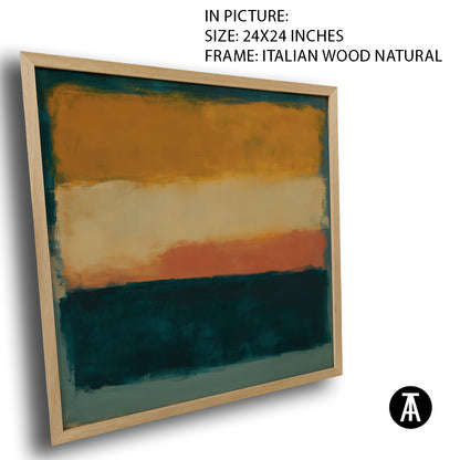 Artwork in Natural Wood Frame
