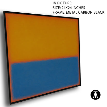 Artwork in Carbon Black Metal Frame