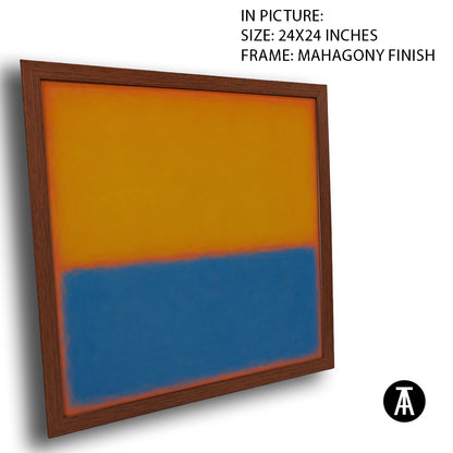 Artwork in Mahogany Finish Frame