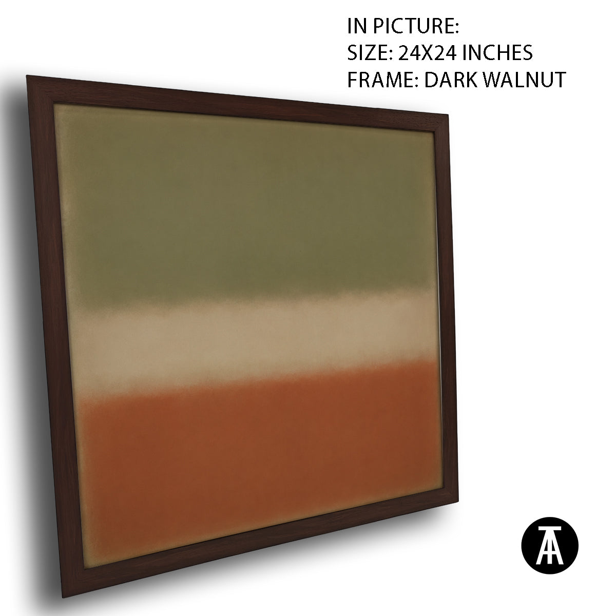 Artwork in Dark Walnut Frame