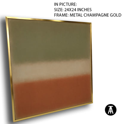 Artwork in Metal Champagne Gold Frame