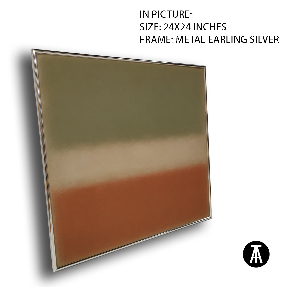 Artwork in Metal Earling Silver Frame