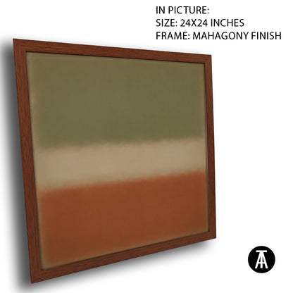 Artwork in Mahogany Finish Frame