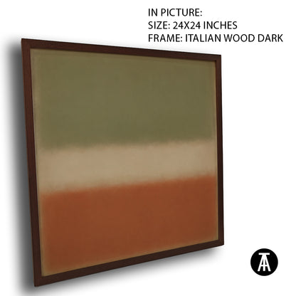 Artwork in Dark Wood Frame