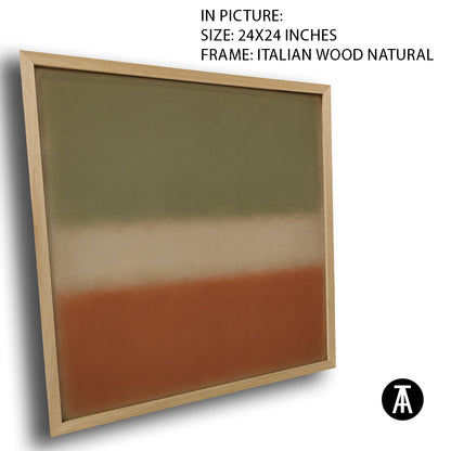 Artwork in Natural Wood Frame