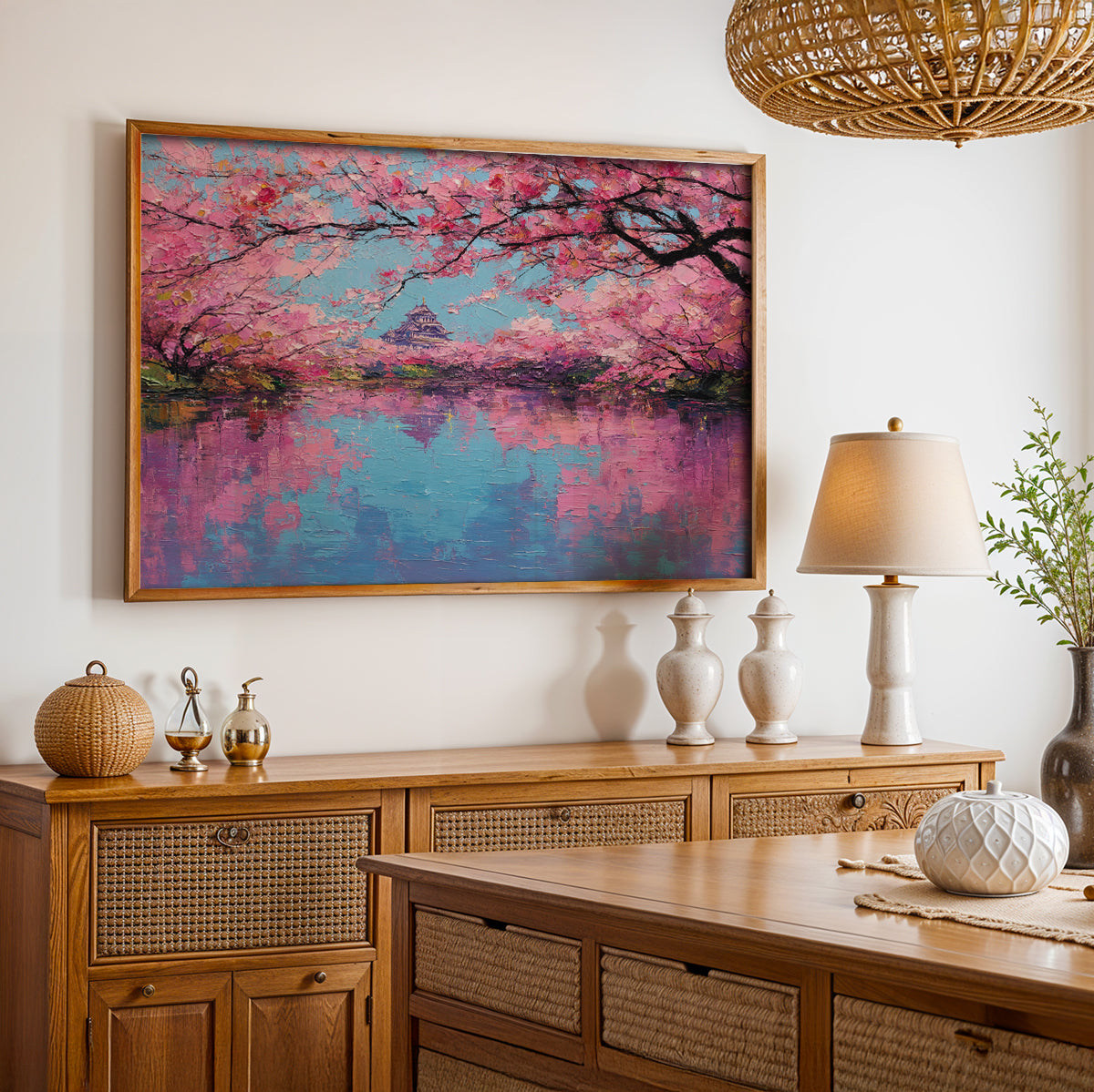 Japanese Painting in a Lifestyle Setting