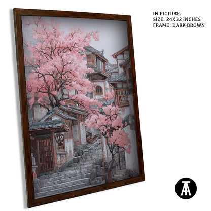 Artwork in Metal Champagne Gold Frame