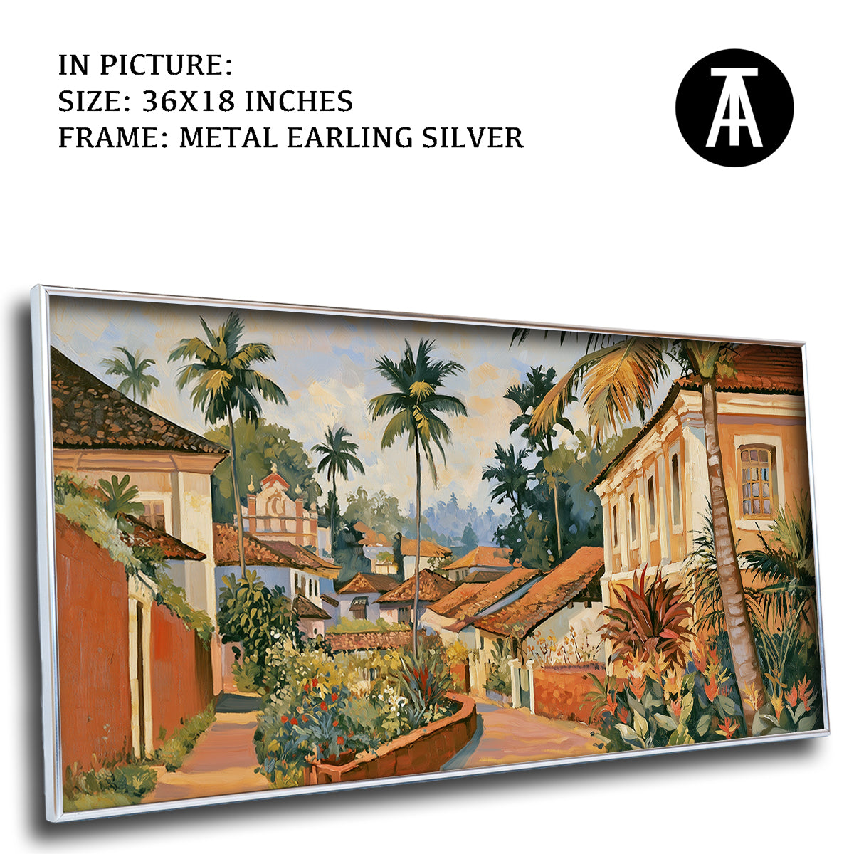 Artwork in Metal Earling Silver Frame