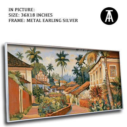 Artwork in Metal Earling Silver Frame