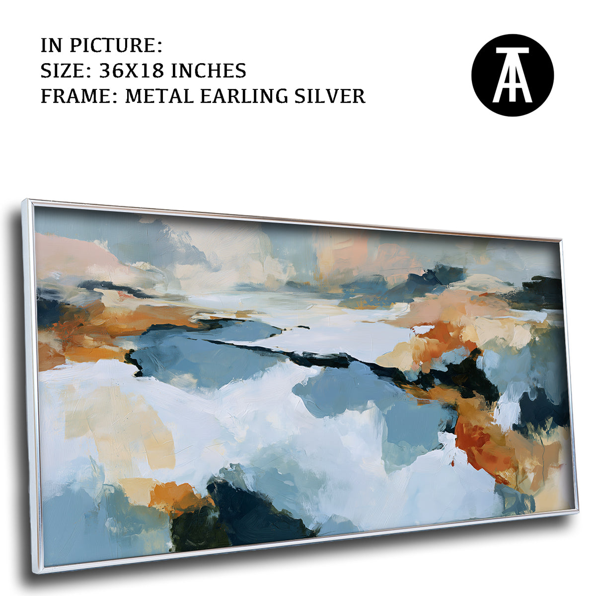 Artwork in Metal Earling Silver Frame
