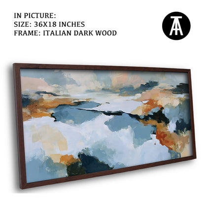 Artwork in Dark Wood Frame