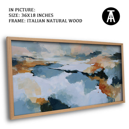Artwork in Natural Wood Frame