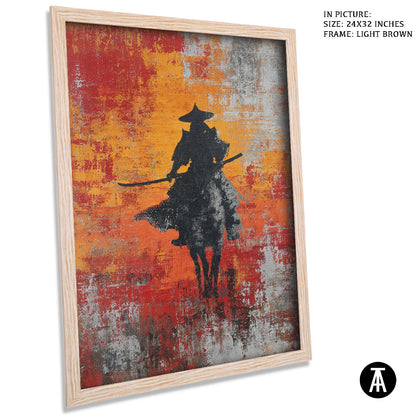 Artwork in Dark Brown Frame