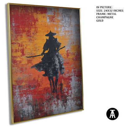 Artwork in Light Brown Frame