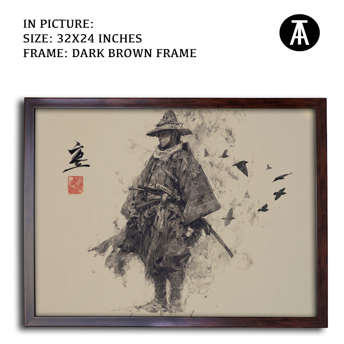 Artwork in Metal Champagne Gold Frame