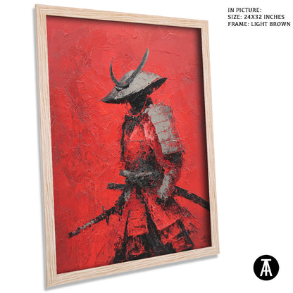 Artwork in Dark Brown Frame