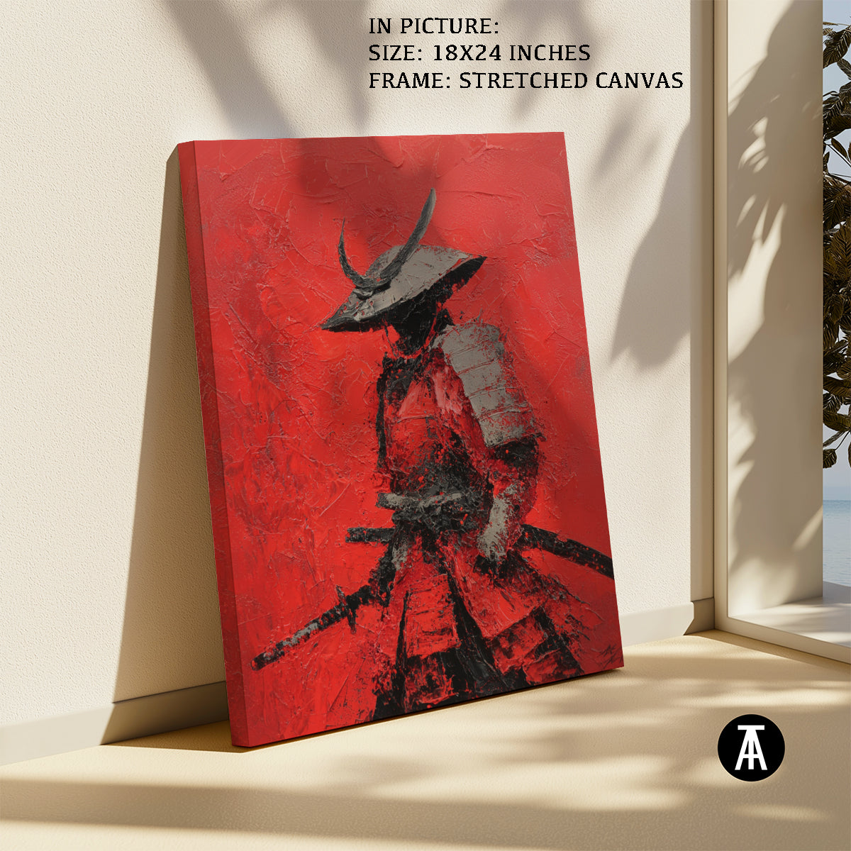 Artwork in Natural Wood Frame