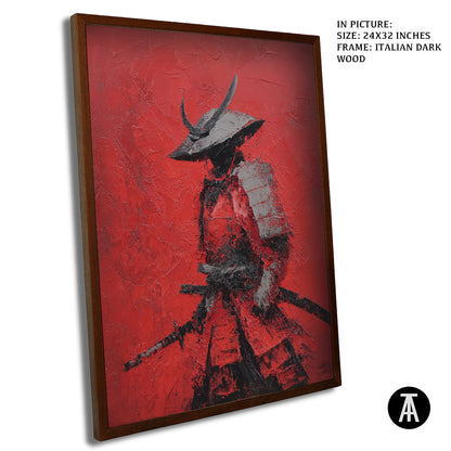 Artwork in Dark Wood Frame