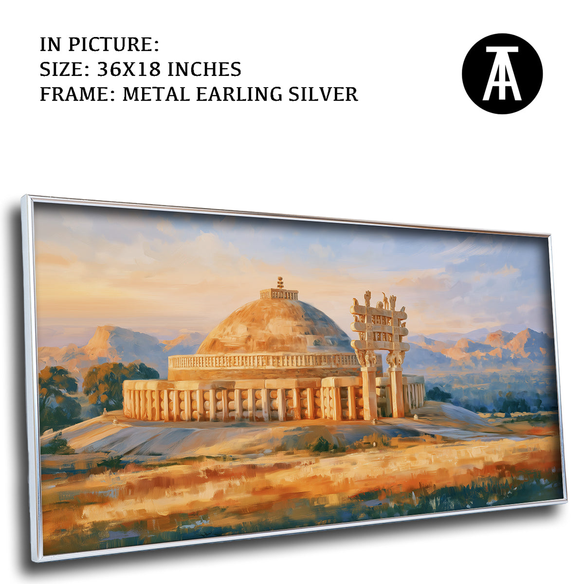 Artwork in Metal Earling Silver Frame