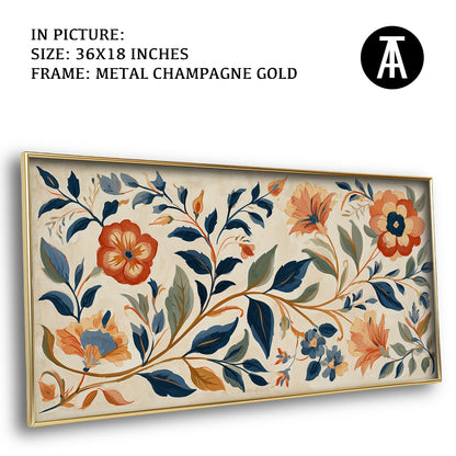 Artwork in Metal Champagne Gold Frame