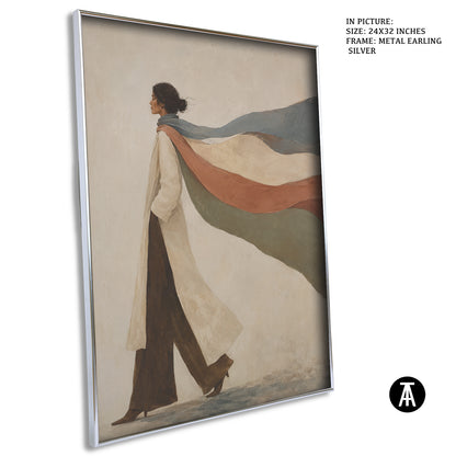 Artwork in Metal Earling Silver Frame