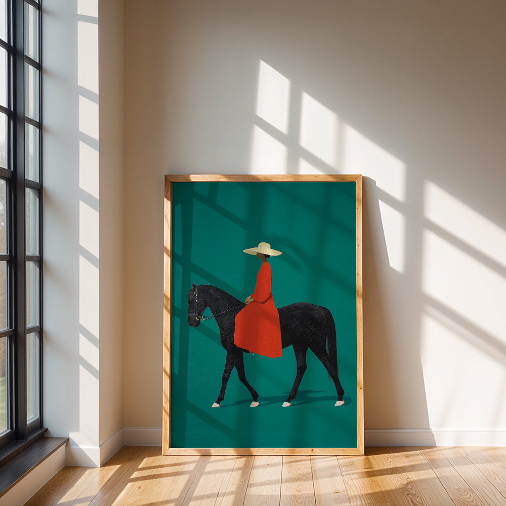 Scarlet Rider by Mexico Majestica | Statement Art Painting – TravelArty