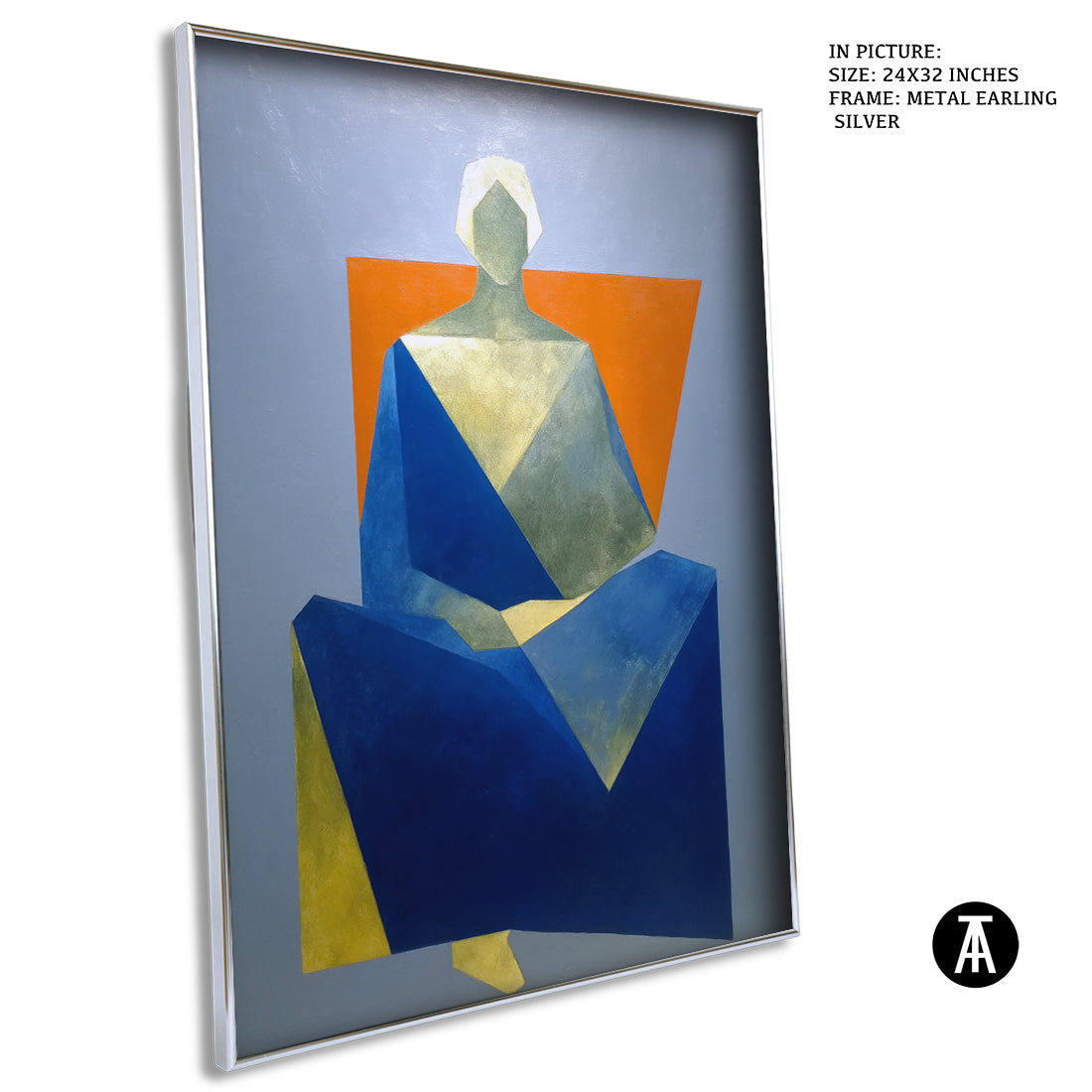 Artwork in Metal Earling Silver Frame