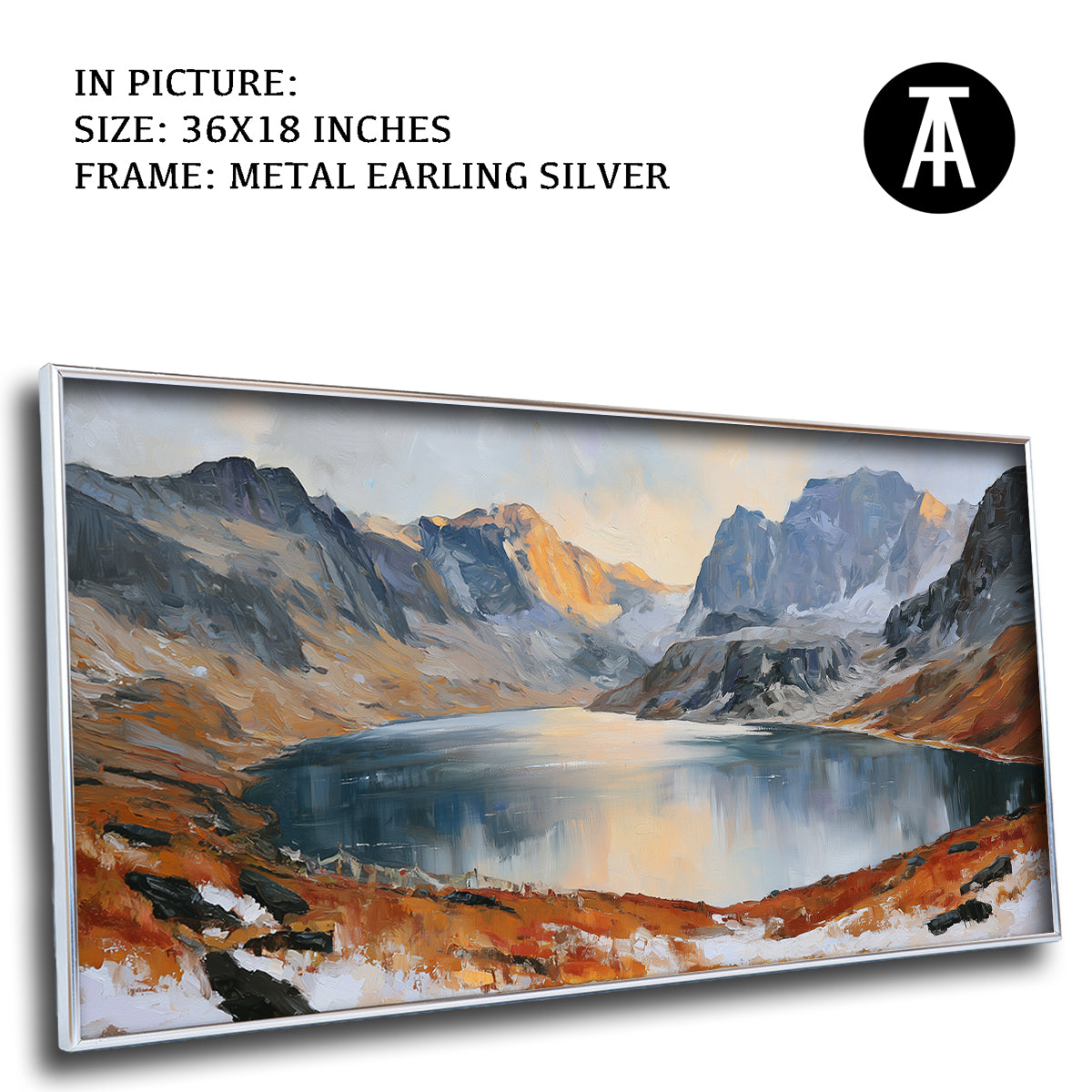 Artwork in Metal Earling Silver Frame