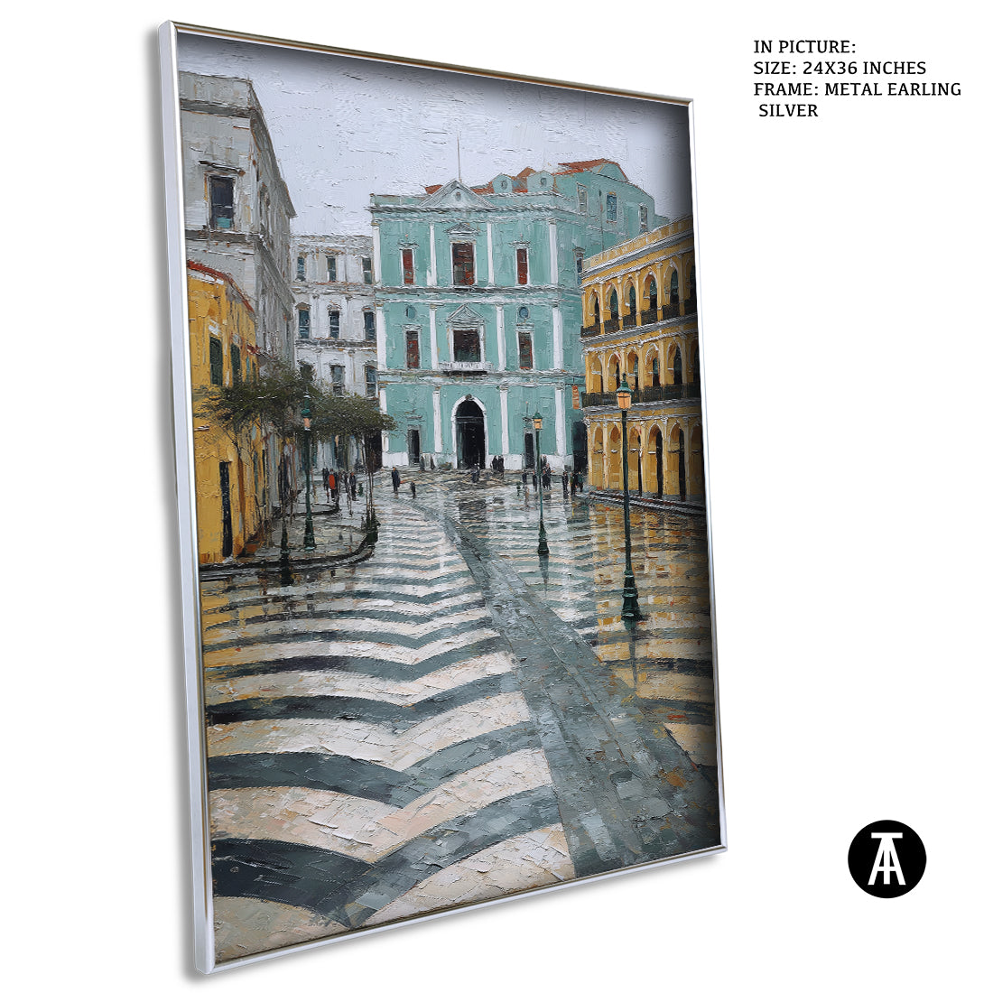 Artwork in Metal Earling Silver Frame