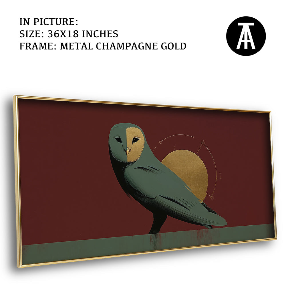 Artwork in Metal Champagne Gold Frame