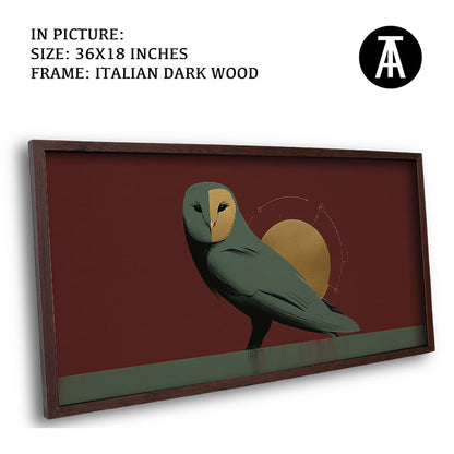 Artwork in Dark Wood Frame