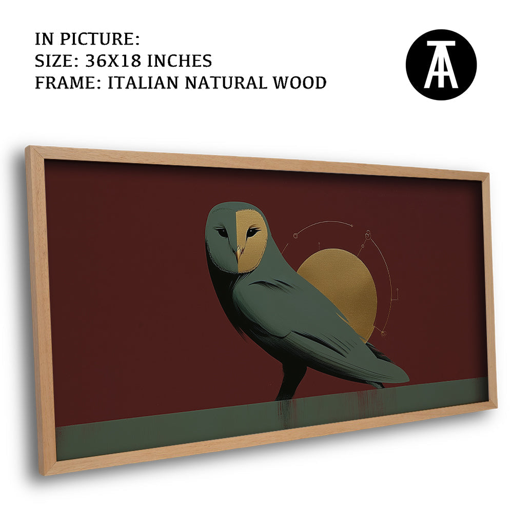 Artwork in Natural Wood Frame