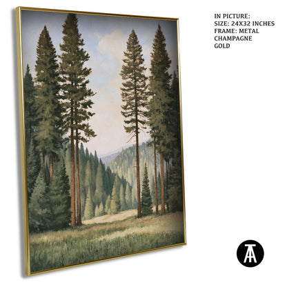 Artwork in Metal Champagne Gold Frame