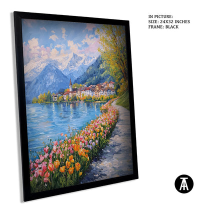 Sample Artwork in Black Frame